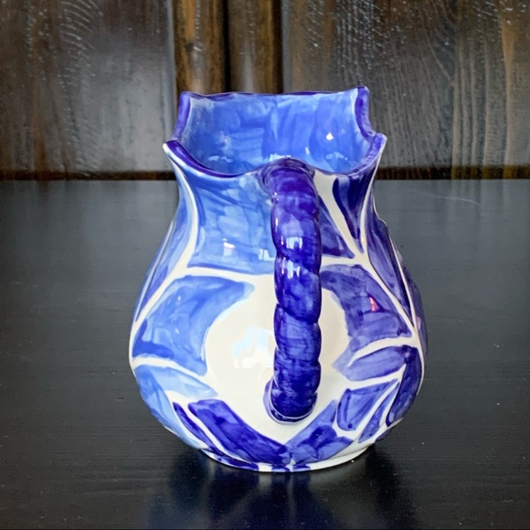 Vintage Hand Painted Ceramic Pitcher - Picture 3 of 10